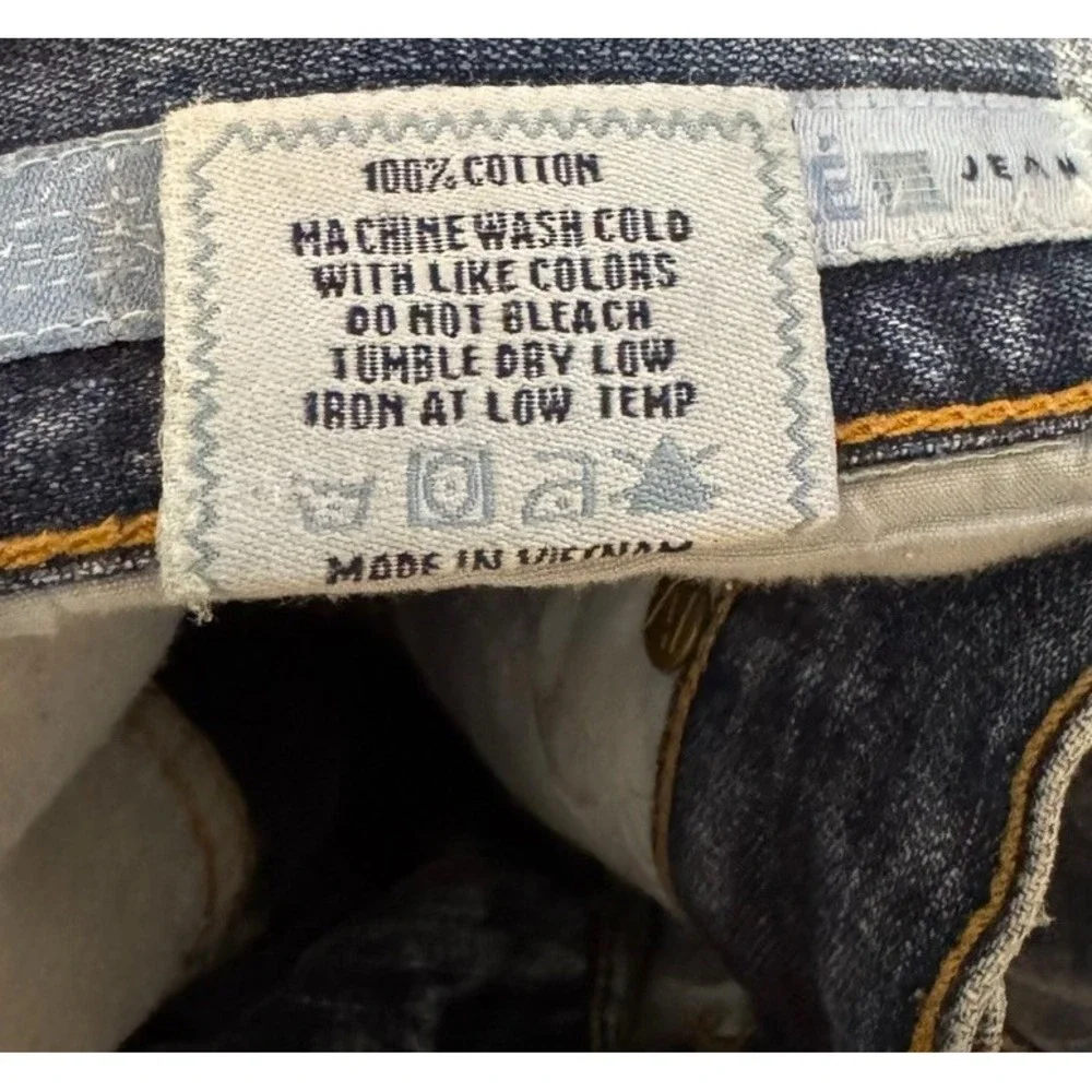 Azzure Men's Jeans Vtg. Y2K Hip Hop Streetwear Baggy Straight Fit Blue Sz. 40X34